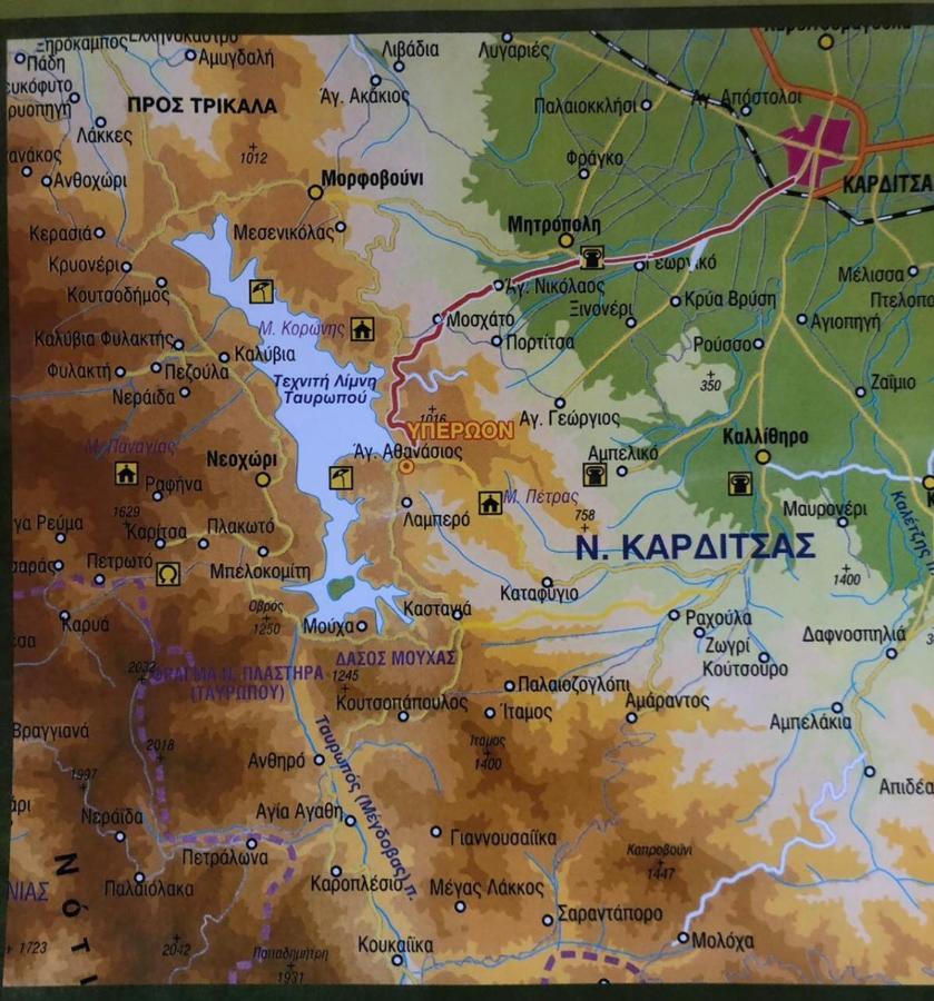 Ξενώνας Παρατηρητήριο Υπερώον Agios Athanasios  Buitenkant foto
